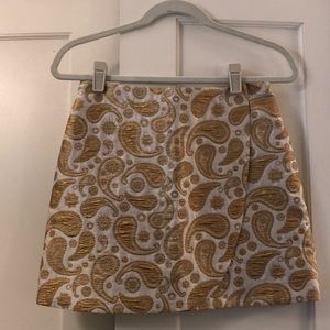 Gold & white jacquard Stella Mccartney